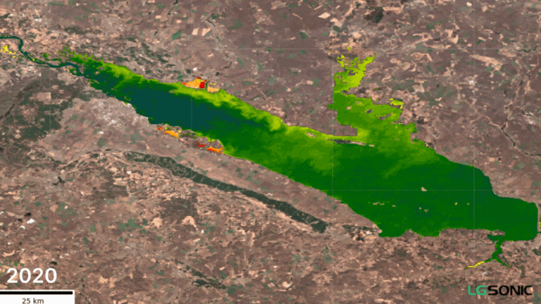 Kremenchuk reservoir Chlorophyl level - Remote Sensing