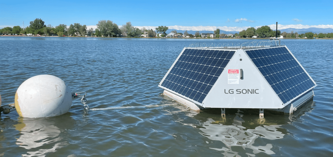 Windsor Lake installs ultrasound technology to treat algal blooms