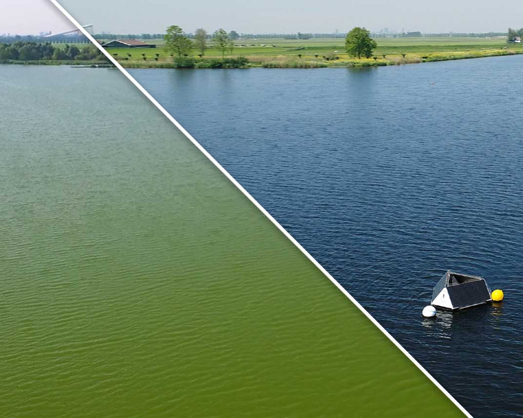 MPC‑Buoy controlling algae in a reservoir.