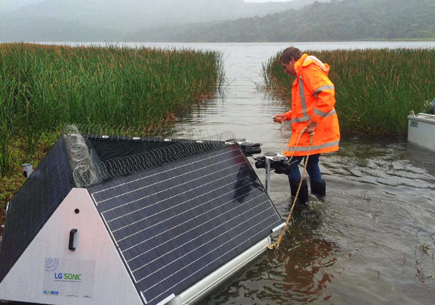 Easy installation of a MPC-Buoy in a lake